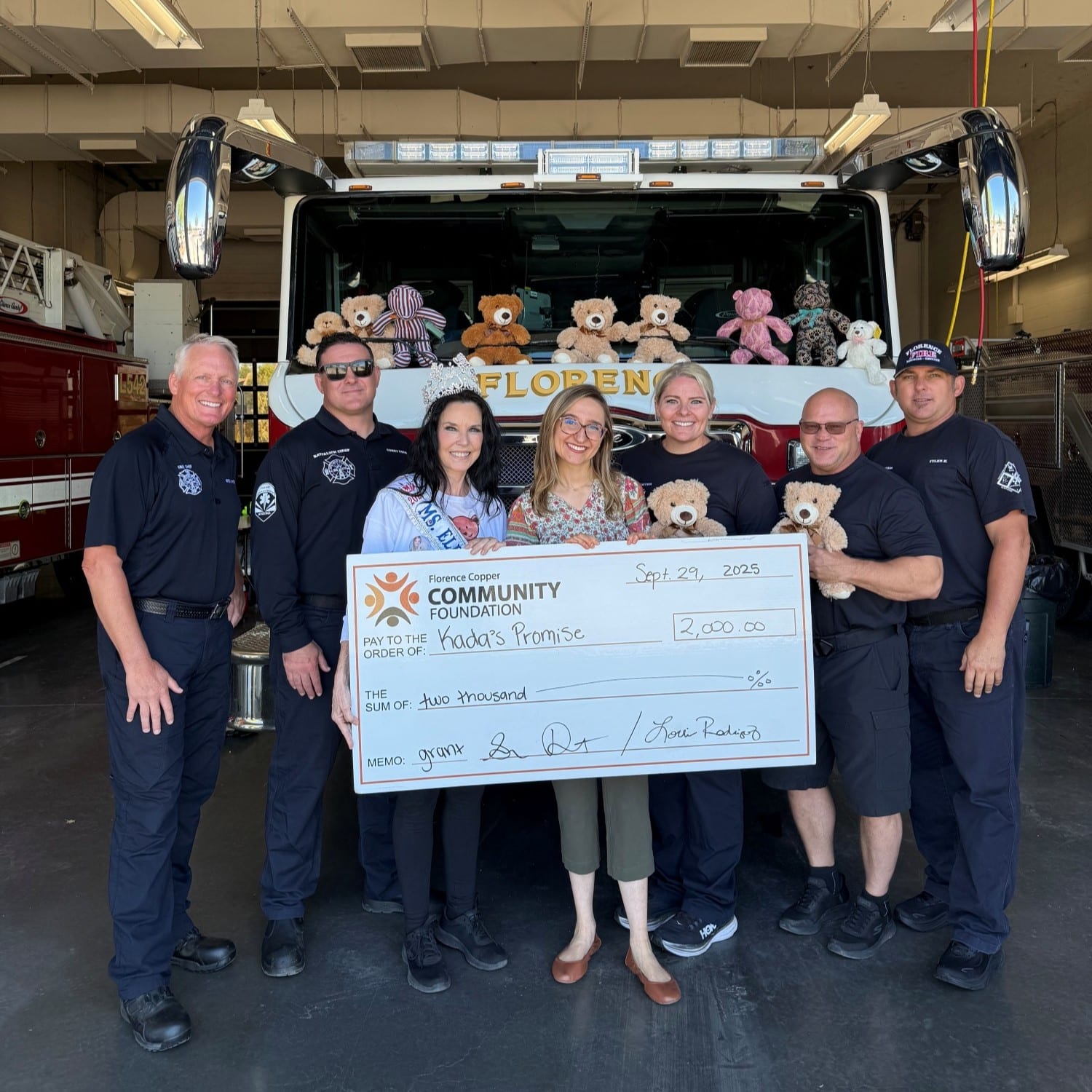 Supporting Local Youth in Need: Kada’s Promise Receives $2,000 Grant from Florence Copper Community Foundation.