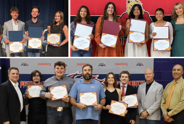 Collage of images of 2026 scholarship recipients from Florence Copper.